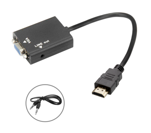 Conversor HDMI a VGA + Audio 3,5mm - BR10115